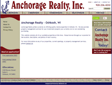 Tablet Screenshot of anchoragerealtyonline.com